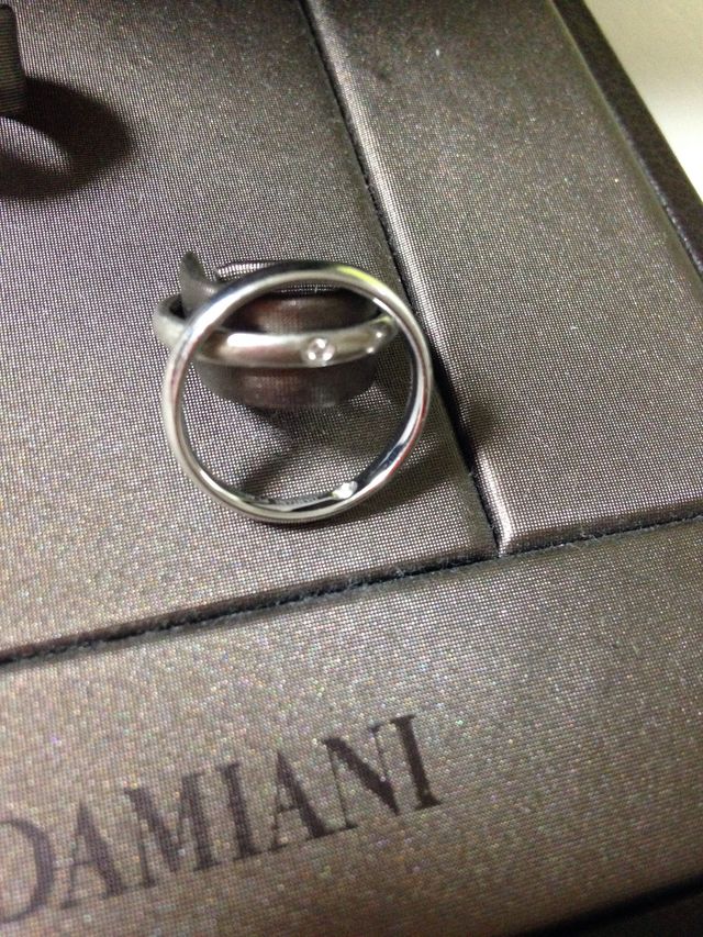 リング本体に石が埋め込まれてます。