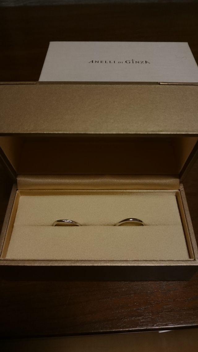ANELLI DI GINZAで購入した結婚指輪