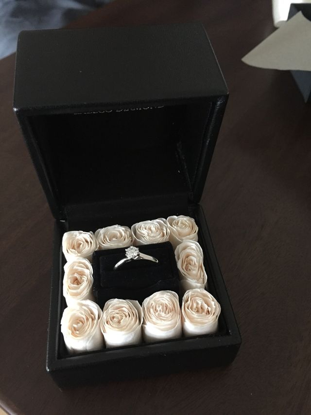 ダイヤの輝きがとてもきれいで、付け心地も抜群です。