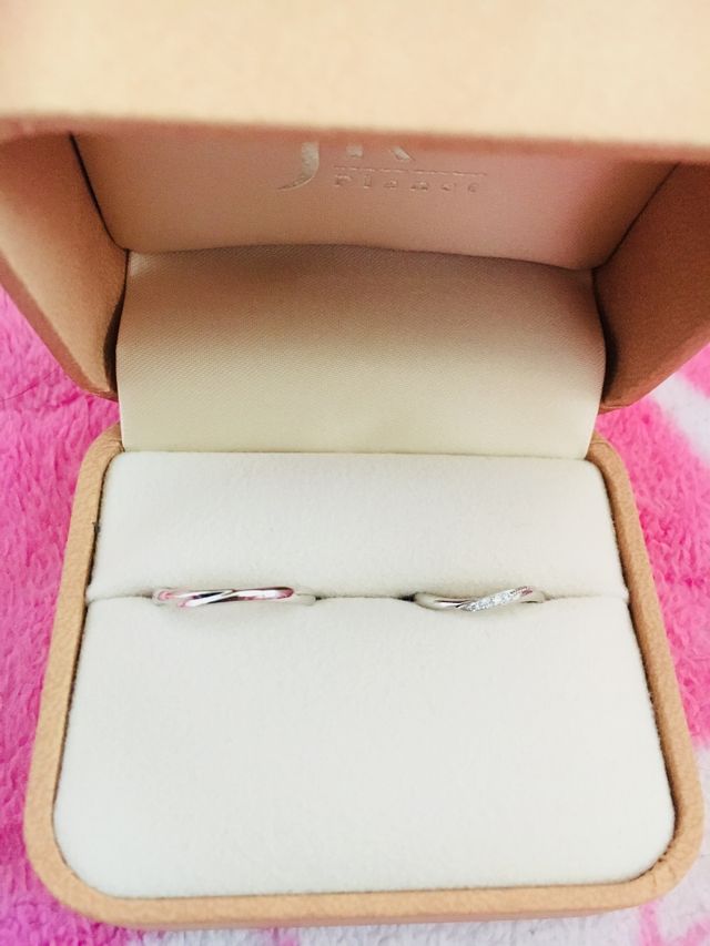 プラチナ、ダイヤモンドのリング