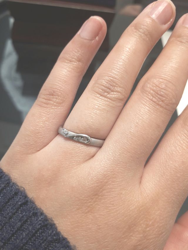 イニシャルハートでお揃いのリング♪