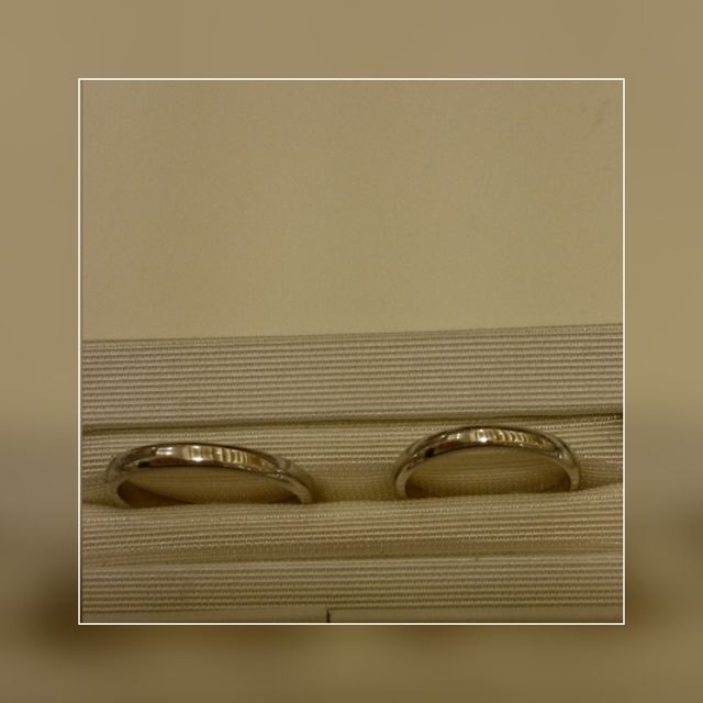 シンプルなプラチナリング