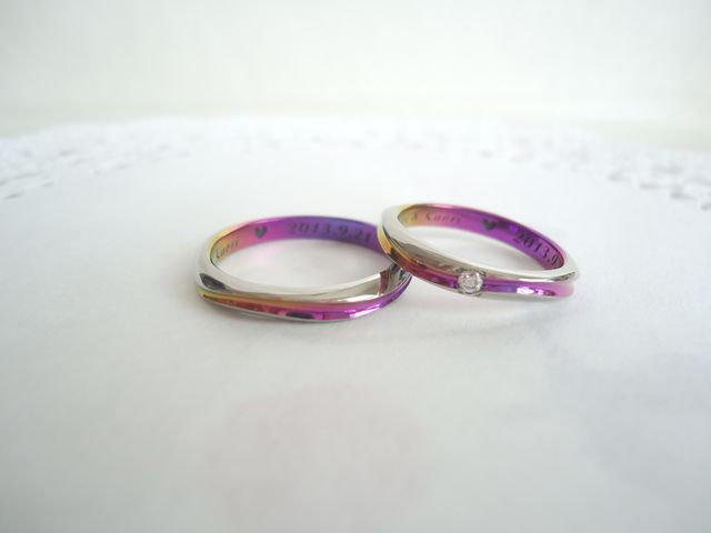 自分達らしい個性的なリングにしたくて・・・