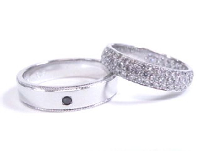 二人の結婚指輪です。婚約指輪は作りませんでした。