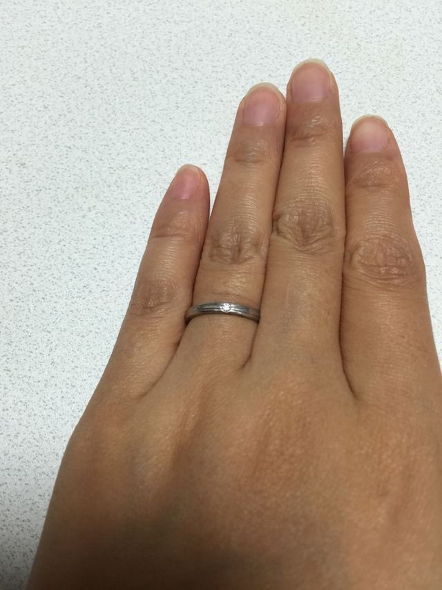 結婚指輪です。