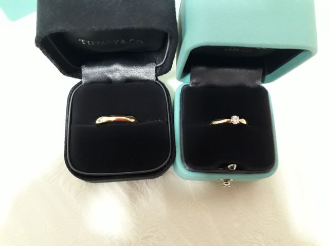 ティファニーピンクゴールド指輪