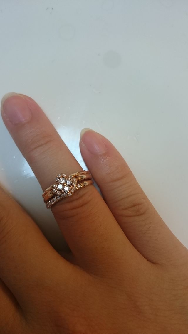 妊娠中の撮影の為、浮腫で入りませんでした。