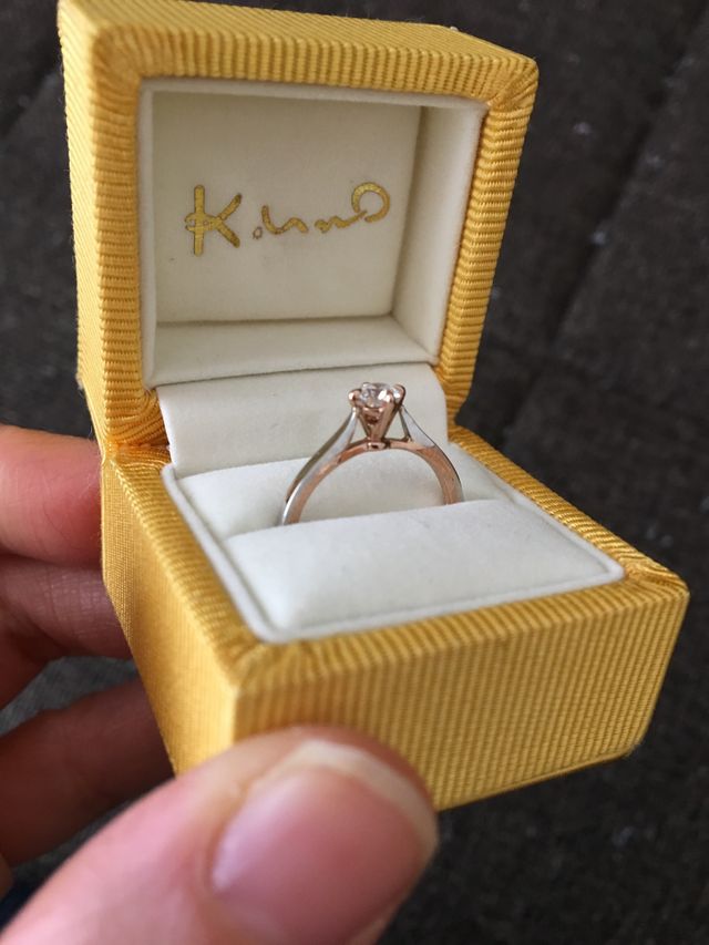 プラチナとピンクゴールドが重なってます。