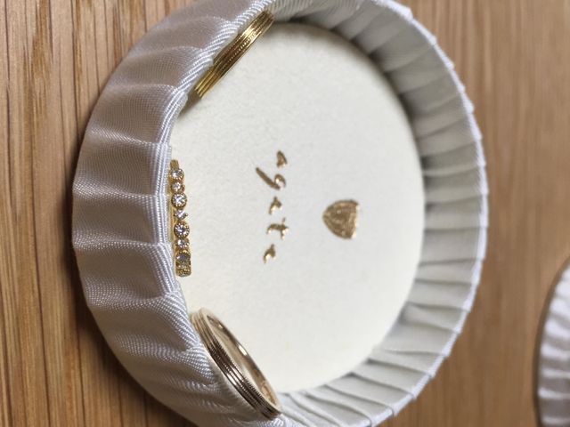 男性用はピンクゴールド