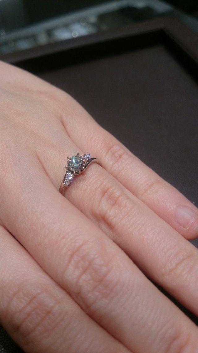 試着したリングの写真