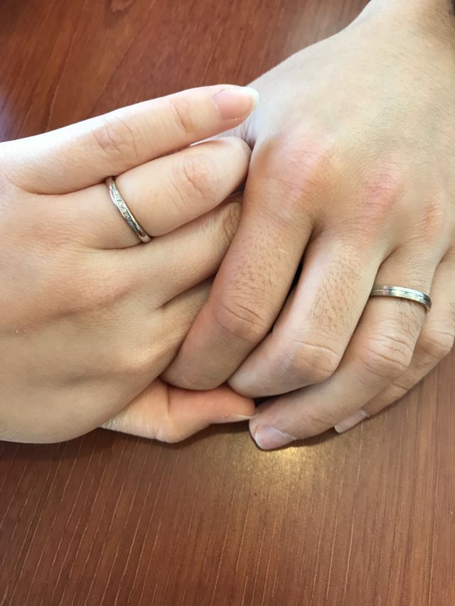 デザインの種類は違いますが、お互い好きなデザインを選びました