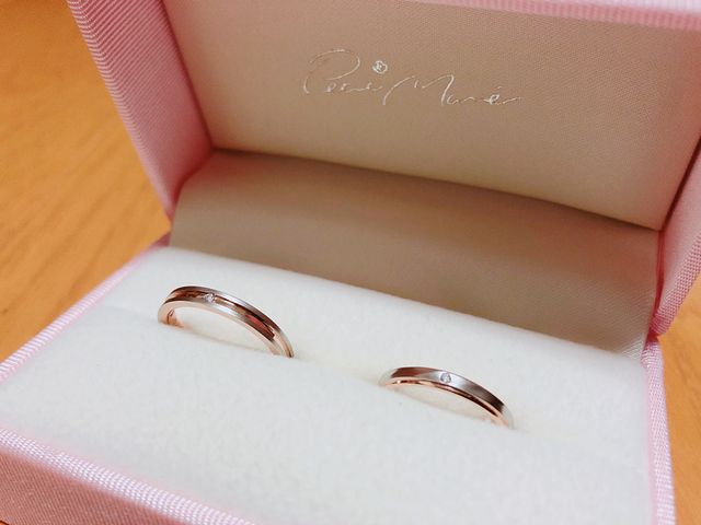 プラチナ部分をグロスマット仕上げにして頂きました。