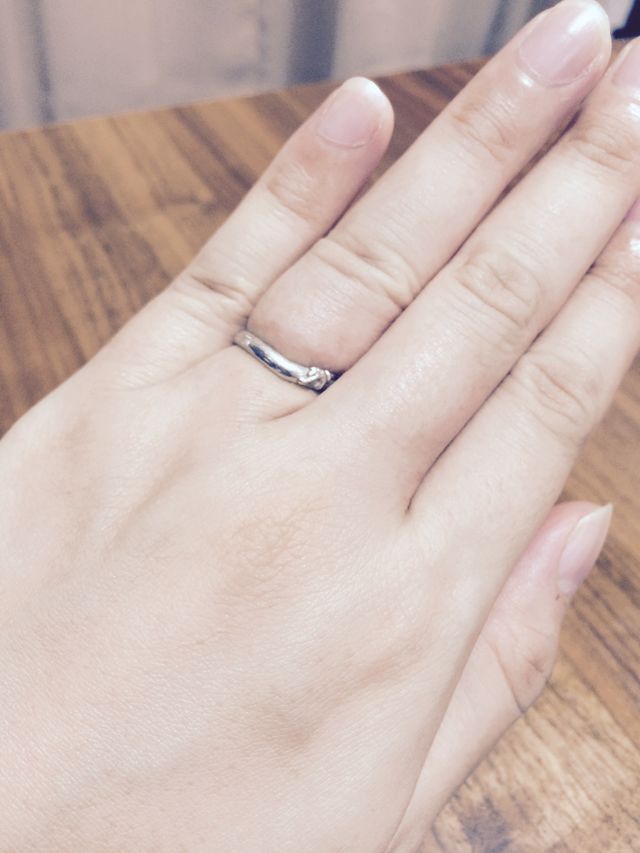 購入した結婚指輪です。