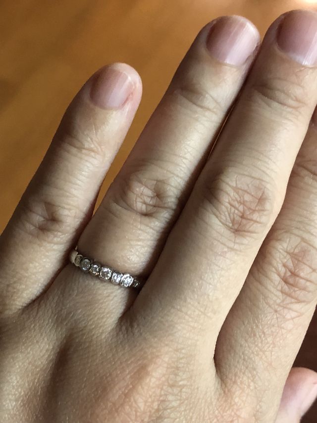 ダイヤがキラキラです