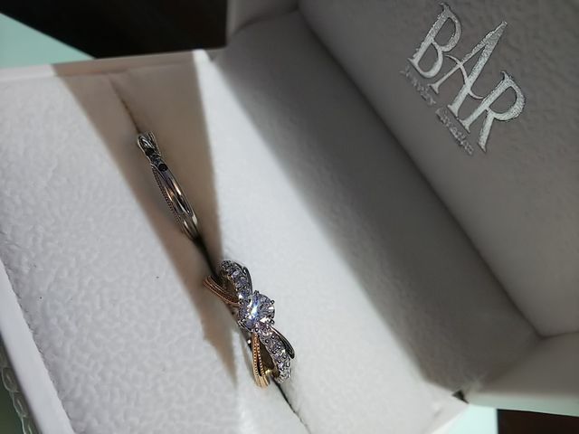 初めて指輪とご対面