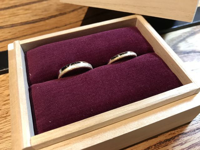 購入した指輪の写真