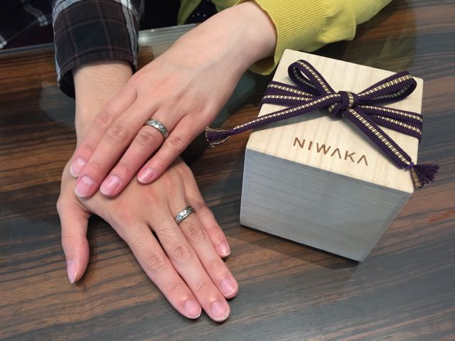 お店でスタッフの方に撮っていただいた記念の写真です！