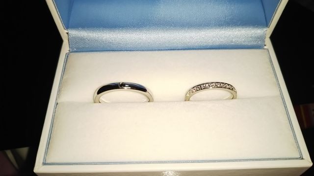 納得のいく指輪ができあがりました☆