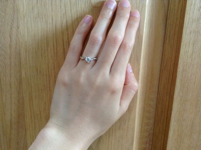 一粒ダイヤのリングです