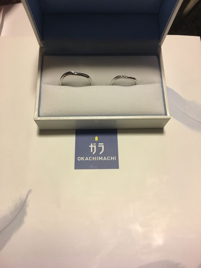 結婚指輪購入。シンプルで素敵。