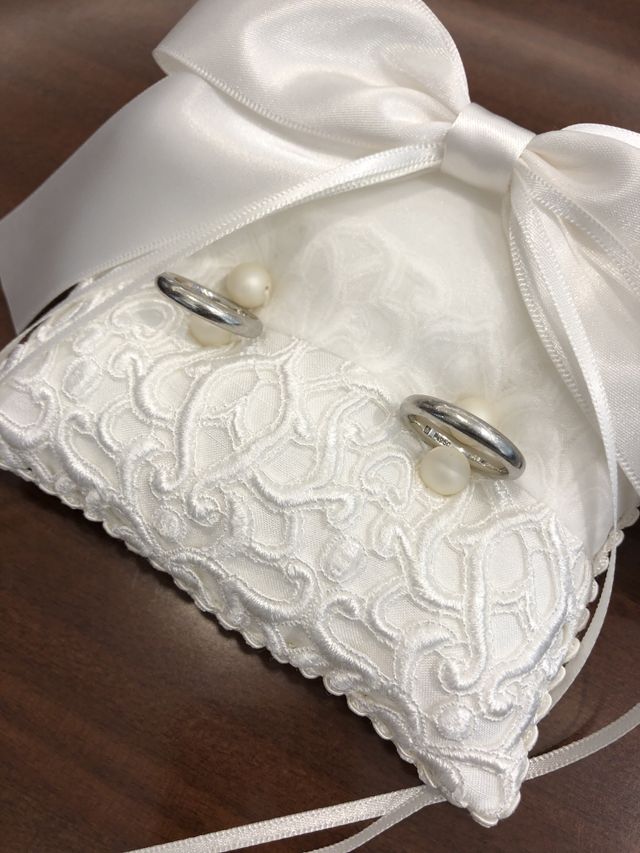 式で使ったリングピロー