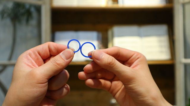 お互いの指輪を作り合うのは楽しかったです。