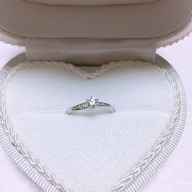 結婚指輪に合うデザインにしました！