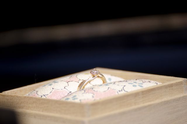 婚約指輪（桜一輪：PG&SV）