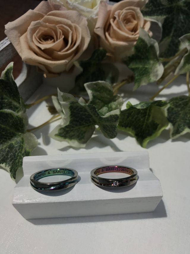 届いた当日に、お店で撮った写真です。