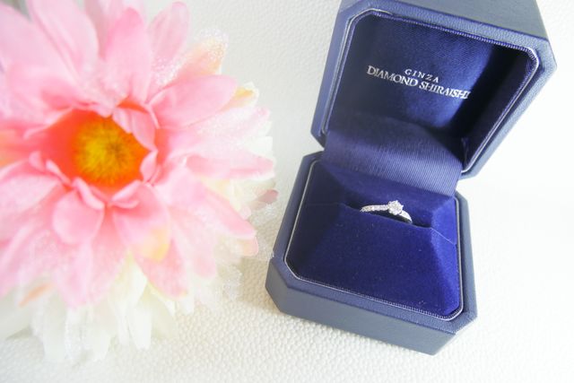 ダイヤモンド0.265カラット刻印は筆記体