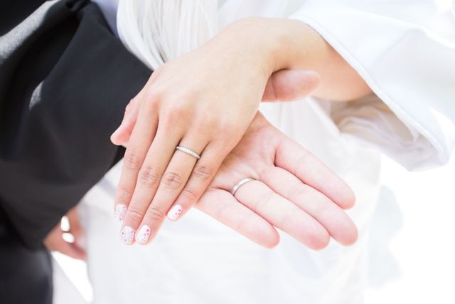 結婚式当日にカメラマンの方から撮っていただきました。