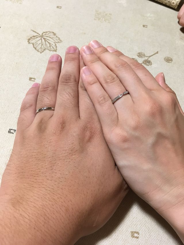 購入直後の着用です。