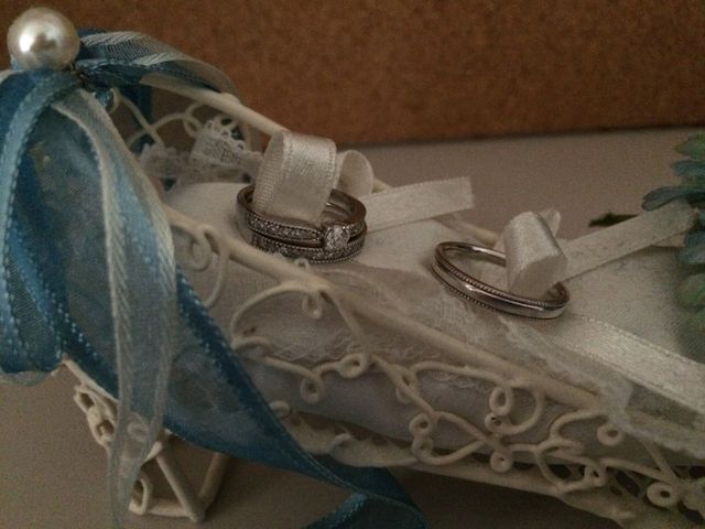 婚約指輪+結婚指輪、旦那の結婚指輪です。