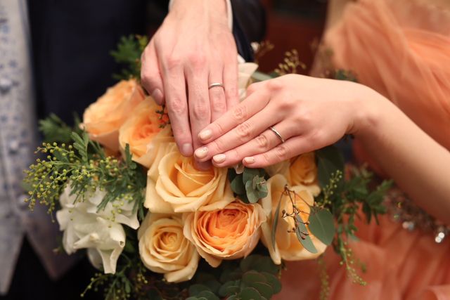 結婚式の指輪ショット