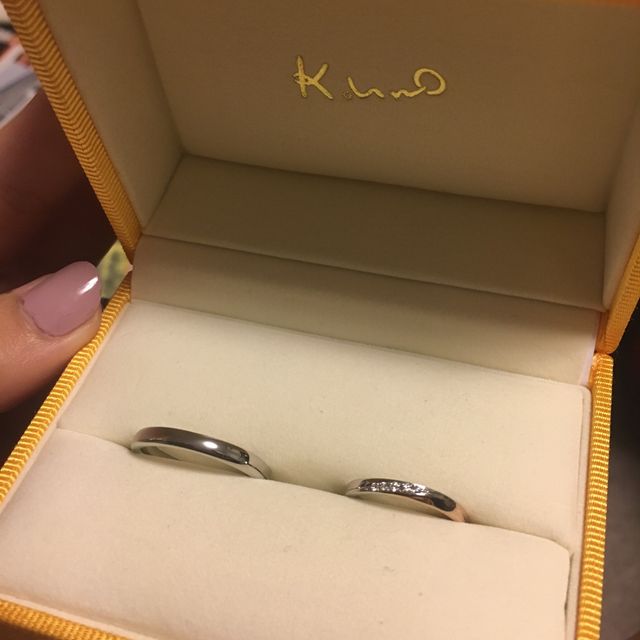 私たちだけの結婚指輪が完成しました！