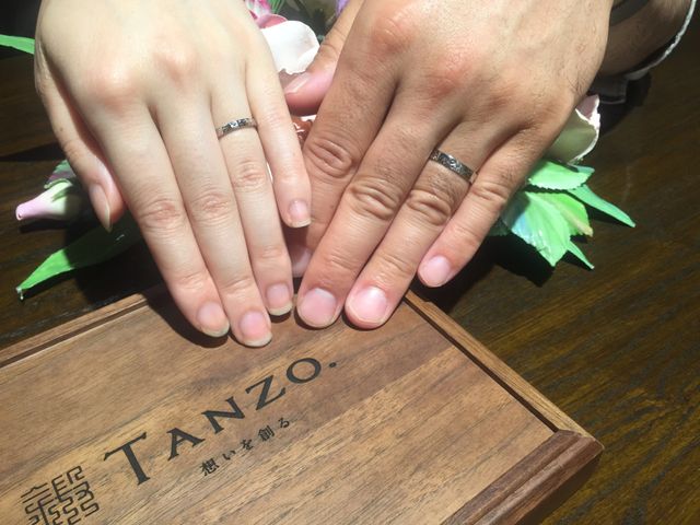 完成した指輪を見たときはとても嬉しかったです。