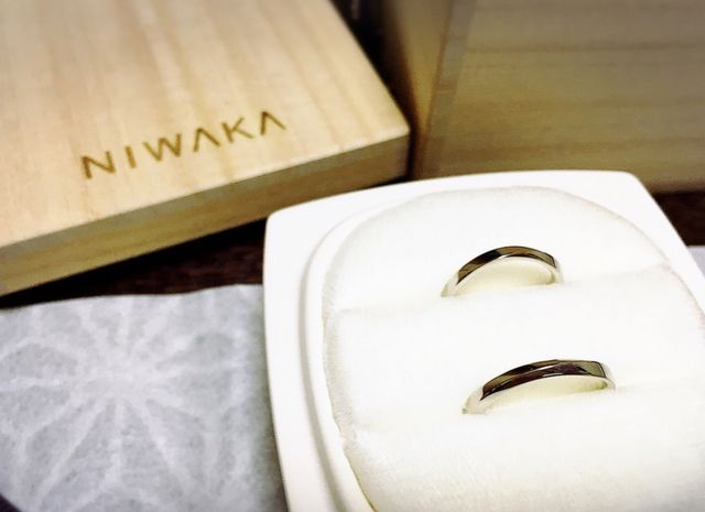 挙式ではリングピローは作らずこのまま使用しました