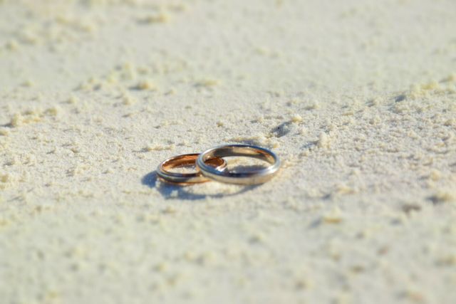 お気に入りの結婚指輪です。