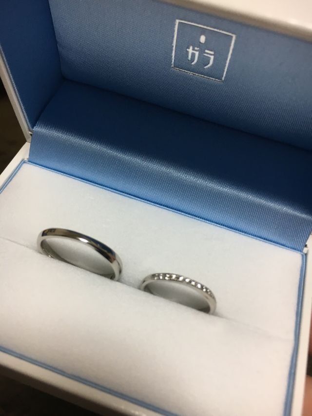 キラキラが沢山みえる指輪にしました！