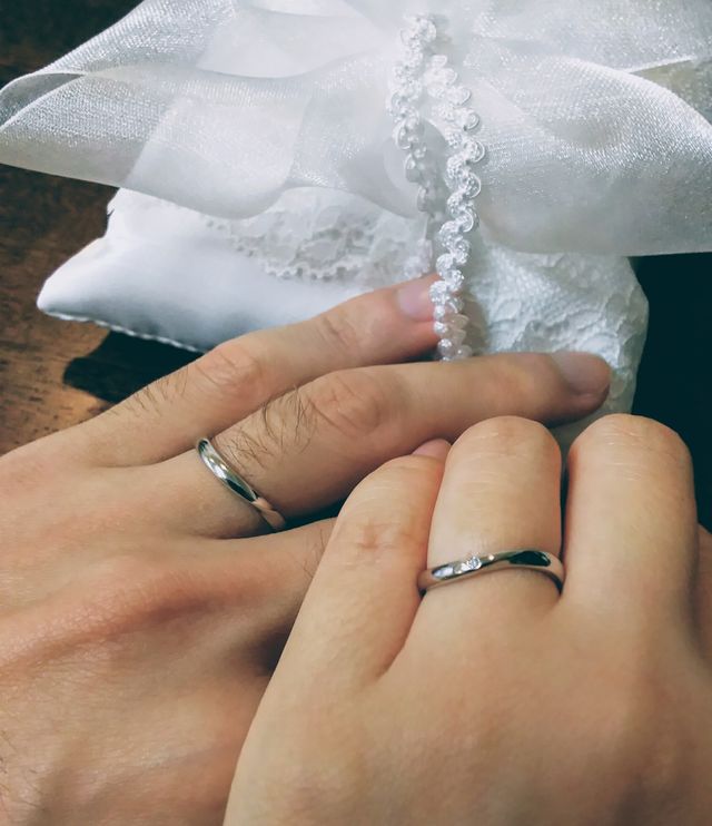 ２人の指輪と特典のリングピロー