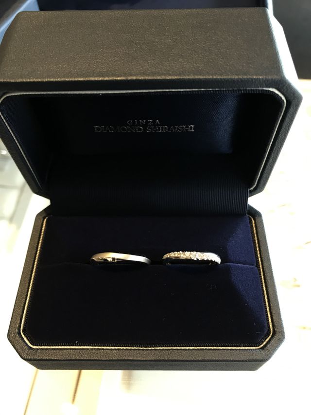 結婚指輪を購入させて頂きました♪