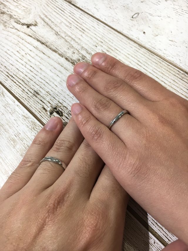 2人にとってお気に入りの結婚指輪！