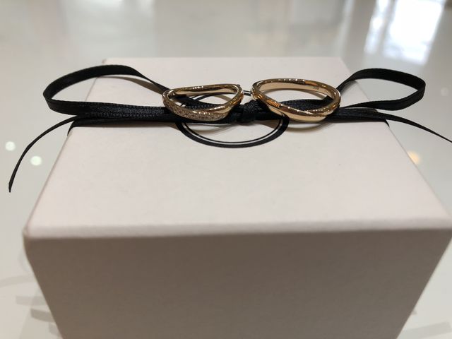 おそろいのピンクゴールド