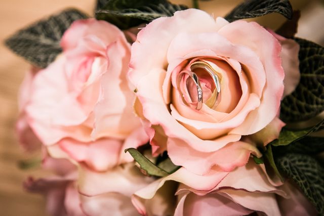 フォトウエディングの時指輪単品で