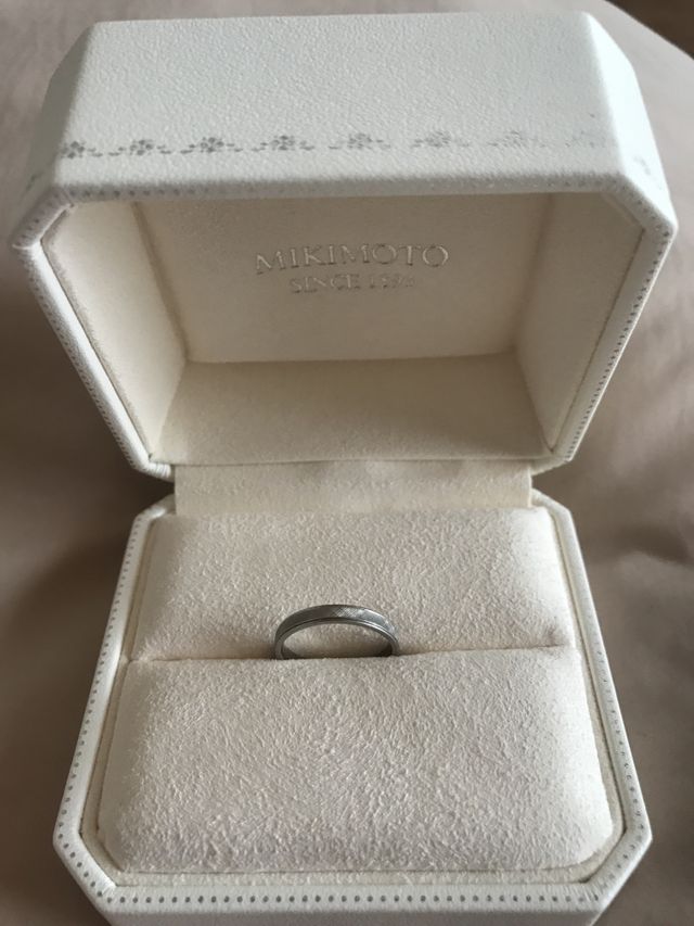 結婚指輪です。
