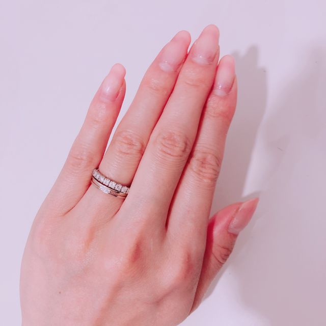 エタニティリングとの重ね付け♡