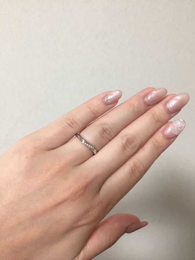 結婚指輪 キラキラで可愛いです！