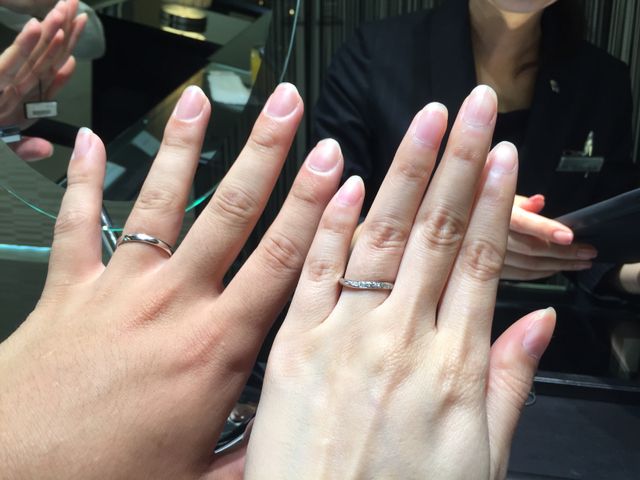 ダイアモンドの輝きがとても綺麗でした