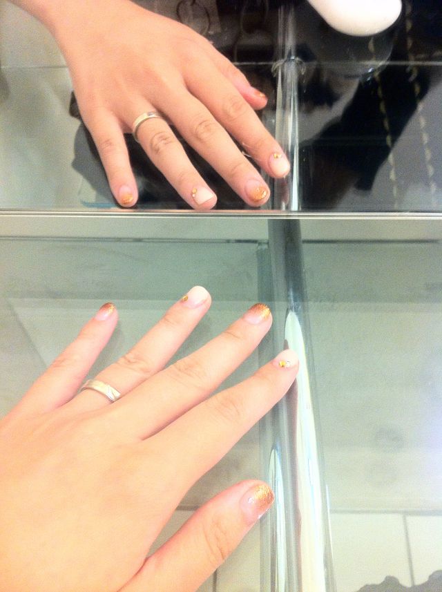 杢目金という手法を用いた、完全オーダーメイドの結婚指輪です。