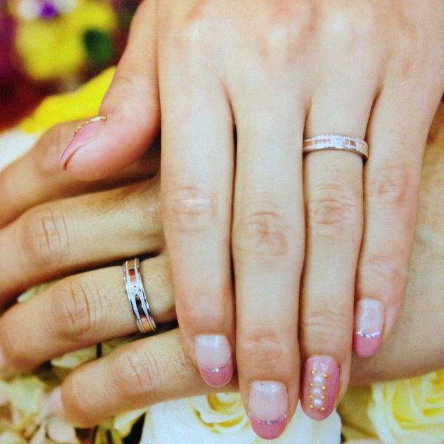 結婚式での一枚。